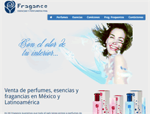 Tablet Screenshot of fragance.com.mx